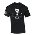 thumbnail image 1 of Mens Patriotic Tshirt Freedom Of Speech Is A Musk Portrait Elon Graphic Short Sleeve T-shirt Graphic Tee-Black-large, 1 of 4