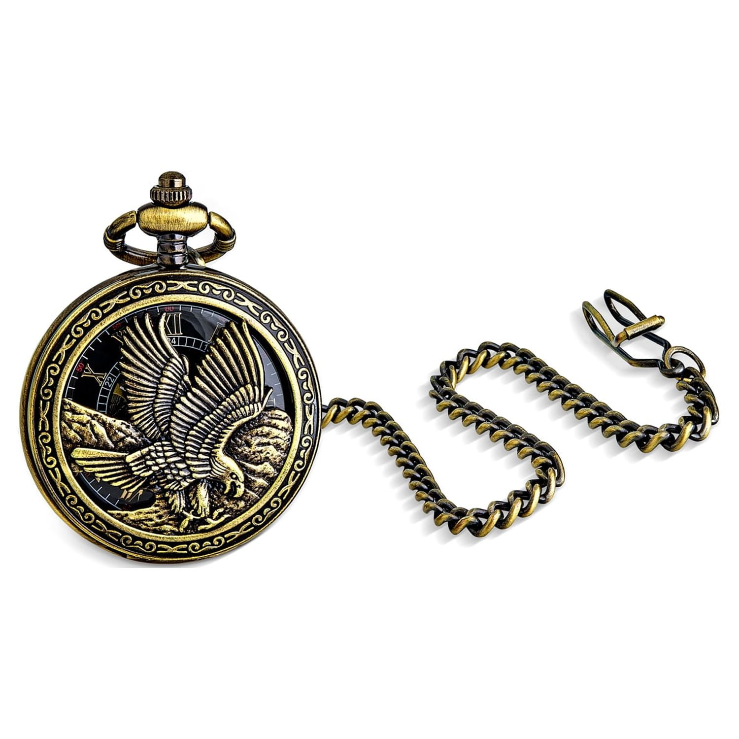 Gold eagle shop pocket watch