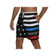 thumbnail image 1 of Mens Patriotic USA American Flag Stripes and Stars Quick Dry Beach Board Shorts Swim Trunks, Stars Stripes, Size: Small, Exist, 1 of 3