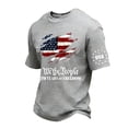 thumbnail image 1 of Mens Patriots Shirts Independence Day 250 Years Of America T Shirts Crew Neck Short Sleeve We the People Shirt Usa Flag Big and Tall Button Down Tees Light Gray S, 1 of 3