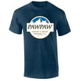 thumbnail image 1 of Mens Pawpaw Needs A Beer Shirt Funny Blue Mountains American Can Logo Parody Short Sleeve T-shirt Graphic Tee-Heather Navy-4xl, 1 of 4