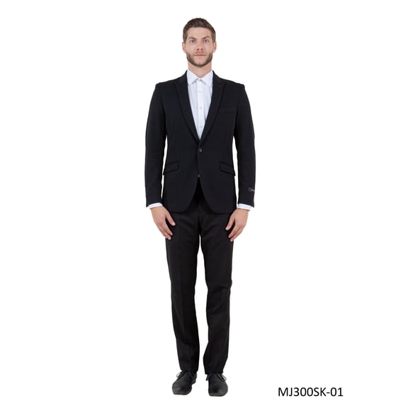 Mens Peak Lapel Blazer Only Solid Pattern