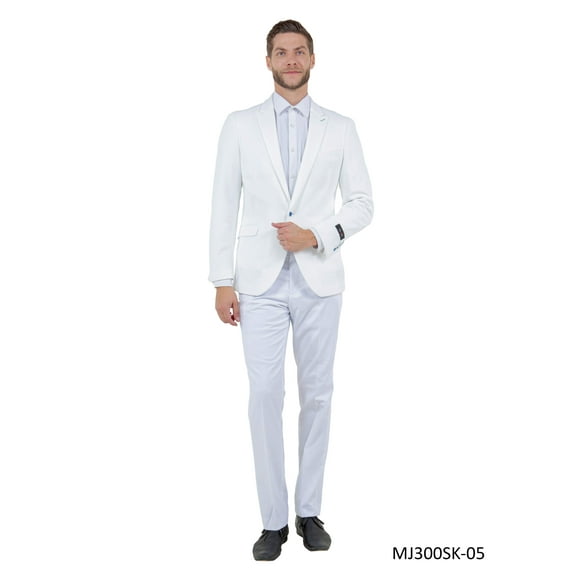 Mens Peak Lapel Blazer Only Solid Pattern