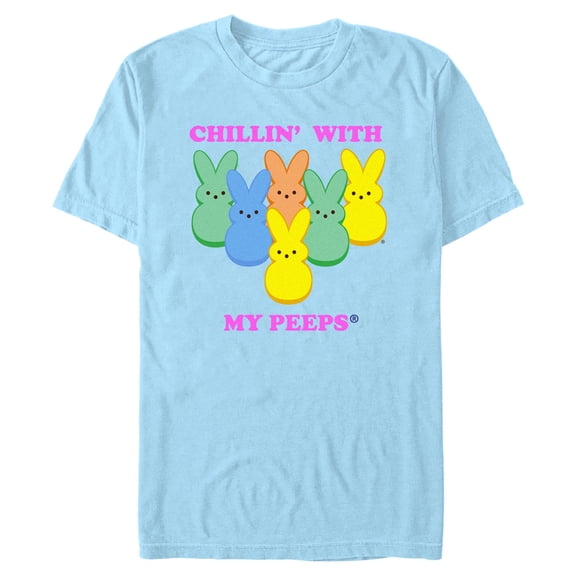 Mens Peeps Chilling With My Friends T Shirt