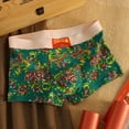 thumbnail image 1 of Mens Peony Flower Boxer Briefs Cotton Underwear Breathable Comfort Pouch Panties, 1 of 4