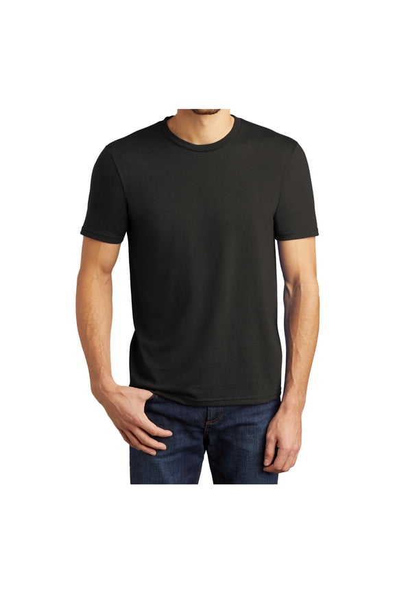 Men's Perfect Tri Polyester/Cotton/Rayon T-Shirts Black Medium