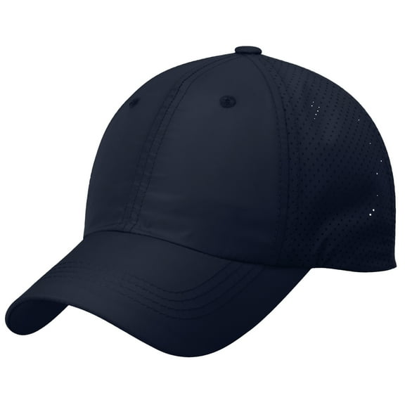 Mens Perforated Polyester Cap Navy