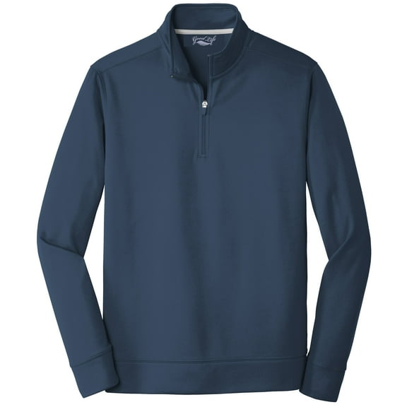 Mens Performance 5.9 Ounce Quarter Zip Pullover Sweatshirt