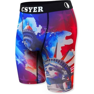 Mens Performance Boxer Briefs Novelty Brief Comfy Underwear Gift for Men Boys Active Sport wiht All Day Comfort