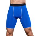 thumbnail image 1 of Mens Performance Compression Workout Pants Gym Running Athletic Training Stretch Fit Breathable Blue S, 1 of 4