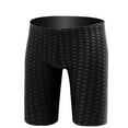 thumbnail image 1 of Mens Performance Halftone Team Print Swim Jammer Intensive Training Bathing Suit Long Swimming Shorts Big and Tall Size 2XL-5XL Black, 1 of 2