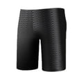 thumbnail image 1 of Mens Performance Halftone Team Print Swim Jammer Intensive Training Bathing Suit Long Swimming Shorts Big and Tall Size 2XL-5XL Dark Gray, 1 of 2