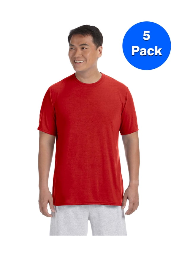 Mens Performance T-Shirt 5 Pack