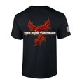 thumbnail image 1 of Mens Phoenix Tshirt Rise From The Ashes Sun Ascension Short Sleeve T-shirt Graphic Tee-Black-xxl, 1 of 4