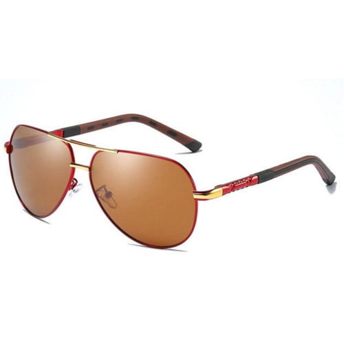 Mens Photochromic Polarized Sunglasses Pilot UV400 Eyewear Sport Driving Glasses