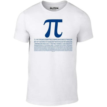 Mens Pi Numbers T-Shirt Maths Science Graphic Tee