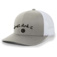 thumbnail image 1 of Mens Pickleball Hat Funny Just Dink It Mesh Back Trucker Hat Baseball Cap-Heather Grey/White, 1 of 1