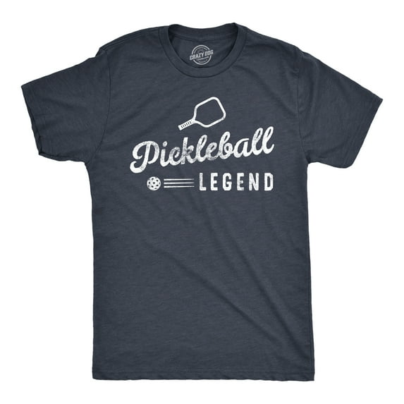 Mens Pickleball Legend T Shirt Funny Sarcastic Pickle Ball Lover Paddle Tee for Guys Graphic Tees