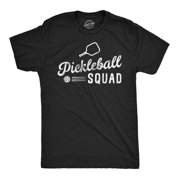 Mens Pickleball Squad T Shirt Funny Pickle Ball Lovers Team Tee for Guys Graphic Tees