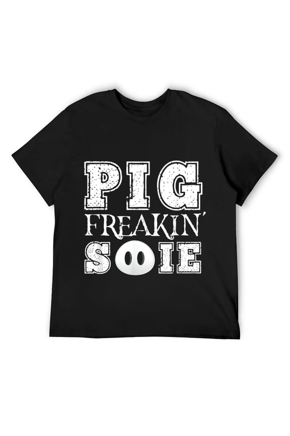 Mens Pig Freakin Sooie T-Shirt Black