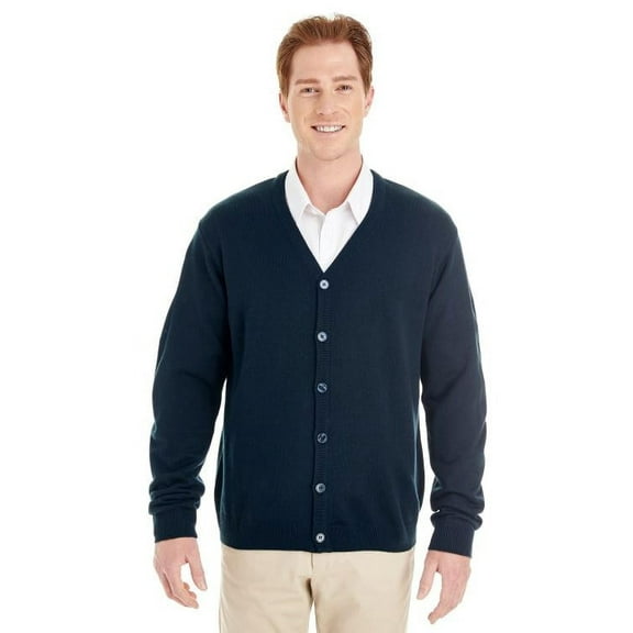 Mens Pilbloc V Neck Button Cardigan Sweater
