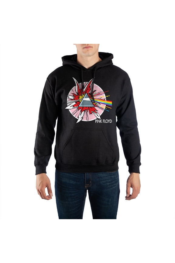 Mens Pink Floyd Rock Band Hooded Sweatshirt-Small