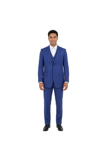 Blue Pinstripe Suit