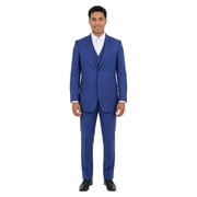 Mens Pinstripe 3 Piece Suit Set Modern Fit, Notch Lapel