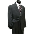 thumbnail image 1 of Mens Pinstripe - Stripe Two 2 Button Super Wool Business - Wedding 2 Piece Side Vented 2 Piece Suits For Men Notch Lapel Side Vented In 4 Colors, 1 of 1