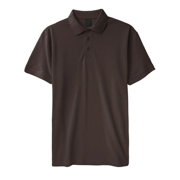 Mens Pique Polo Shirts Regular Fit Short Sleeve Plain Cotton Tee
