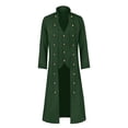 thumbnail image 1 of Mens Pirate Coat Halloween Gothic Cosplay Costume Stand Collar Renaissance Steampunk Tailcoat, 1 of 4