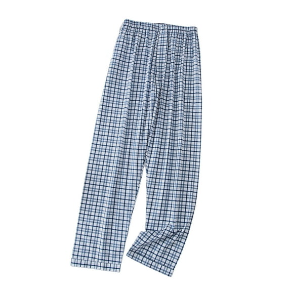Mens Pj Pants Thin Comfortable Pattern Home Long Air Conditioned Pajama Pants for Men