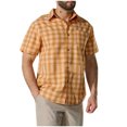 thumbnail image 1 of Mens Plaid Button Down Shirts Big and Tall Short Sleeve Business Blouses Gingham Button Up Casual Shirt, 1 of 5