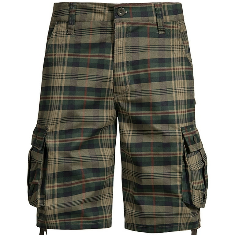 Mens plaid shorts clearance online