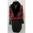 thumbnail image 1 of Mens Plaid Overcoat Wool Peacoat Plaid Topcoats, 1 of 1