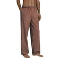 thumbnail image 1 of Mens Plaid Pajama Pants Couples Lounge Pants Winter Warm Plush Lined Sleepwear Elastic Cozy Unisex Home PJ Pants Coffee XL, 1 of 5