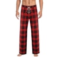 thumbnail image 1 of Mens Plaid Pajama Pants Drawstring Elastic Waist Wide Leg Soft Pjs Bottoms Classic Checkered Christmas Outfits (XL, Red), 1 of 3