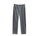 thumbnail image 1 of Mens Plaid Pants, Pajama Bottoms for Men Flannel Elastic Waist Straight Leg Pocket Casual Long Pants Loungewear, 1 of 7