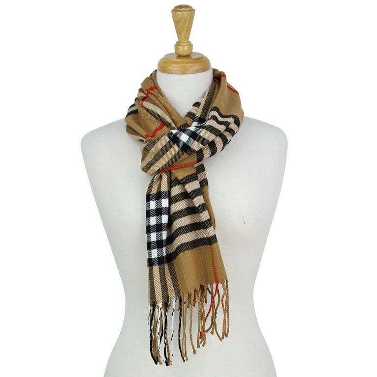 Mens Plaid scarf, Cashmere Feel Scarf, Winter Scarf, Men Scarf, Women Scarf,  chequered scarf - Walmart.com