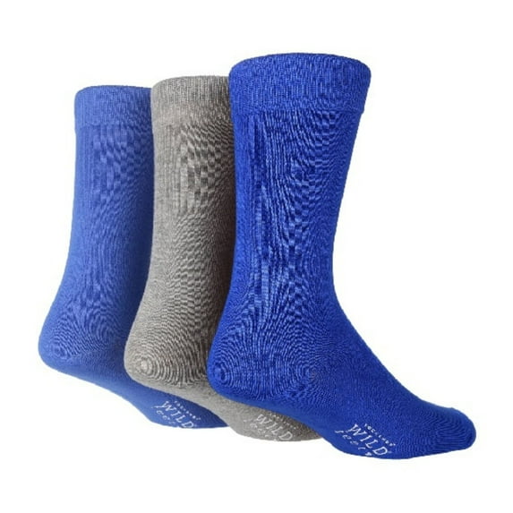 Mens Plain Bamboo Socks | 3 Pairs | Sock Shop Wildfeet | Breathable Colourful Socks for the Summer