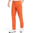 thumbnail image 1 of Mens Plain Front Golf Pants Classic Tapered Relaxed Fit Lightweight Breathable, 1 of 7