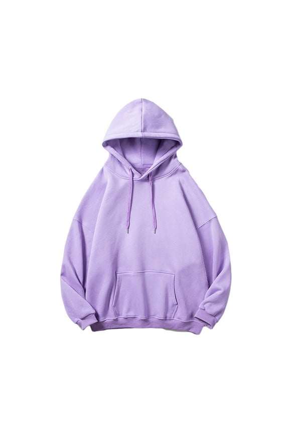 Mens Plain Long Sleeve Hoodie Fleece Pullover Soft Comfy Sweatshirt Work Longe Wear Cotton Hooded Jumper Autumn Winter Casual Loose Hoodies Sports Hoody Sweater Size M-5XL