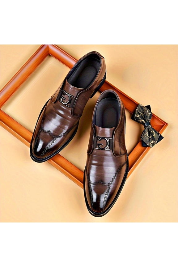 Mens Plain Toe Business Formal Shoes The 2026 Wedding Collection