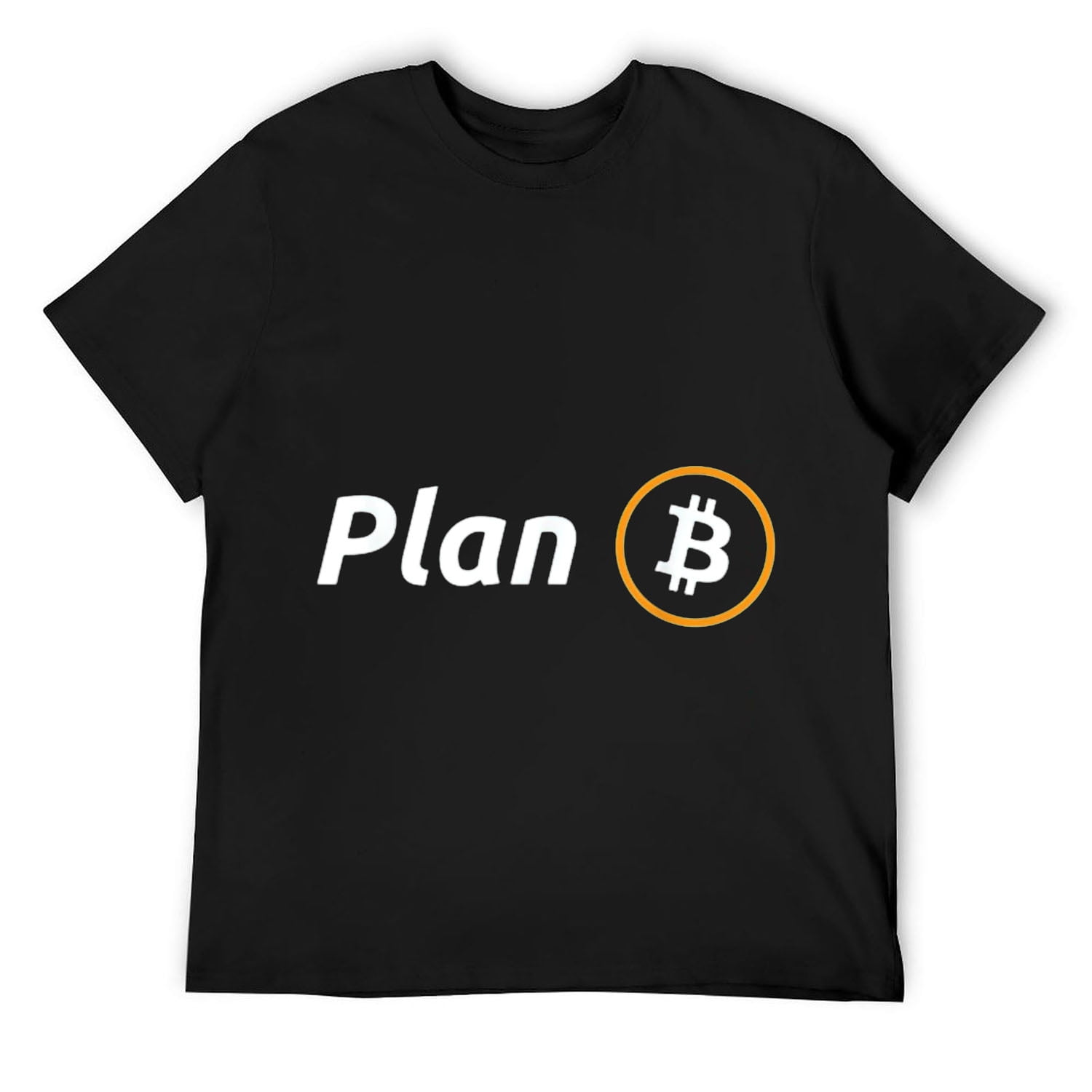 Mens Plan B - Bitcoin Meme T-Shirt Black - Walmart.com