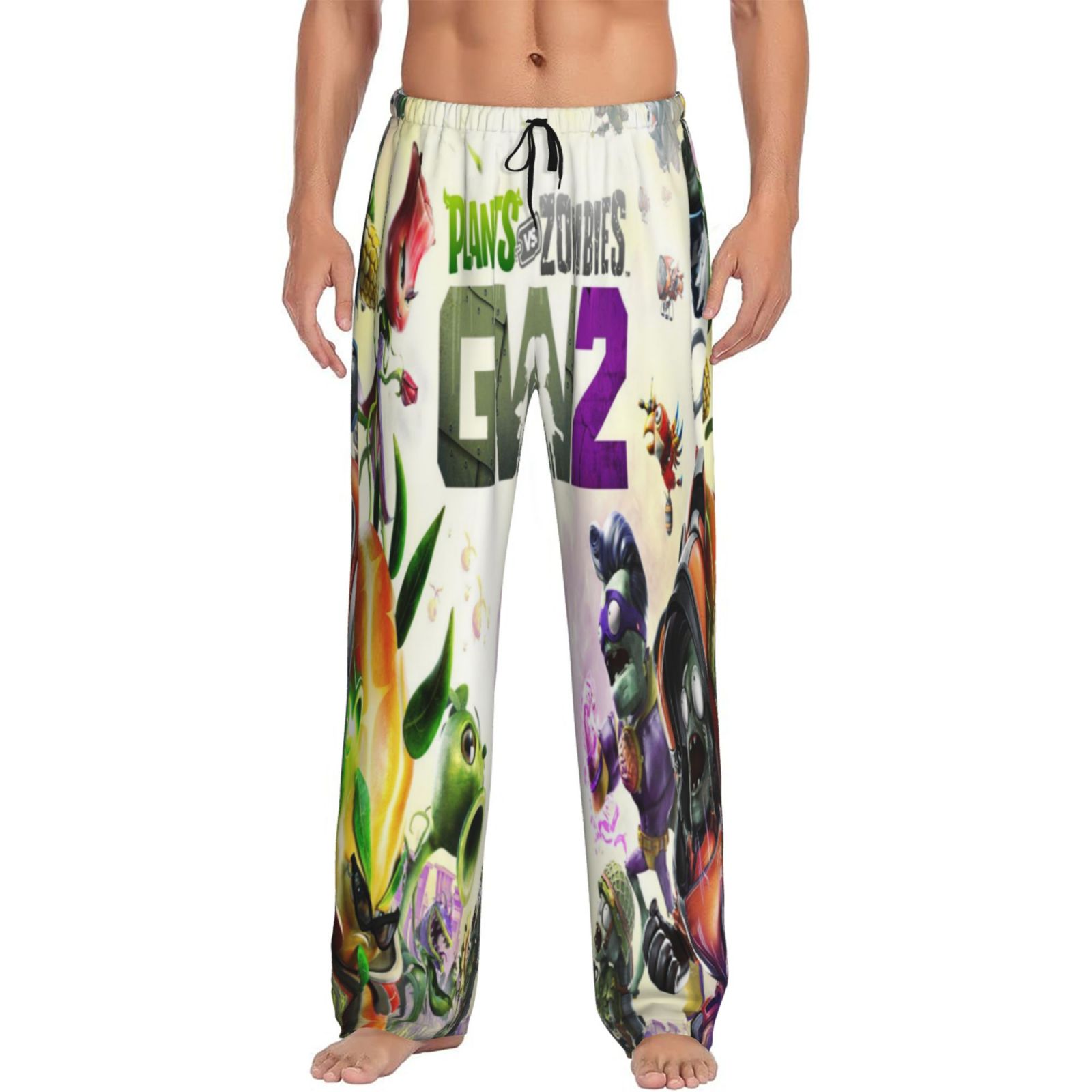 Mens Plants vs Zombi-e Pajama Pants Soft Lightweight Pajama Pants ...