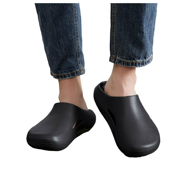 Mens Platform Shower Slippers Comfortables Non Slip Water Shoes Lightweight Slip On Slide Sandals
