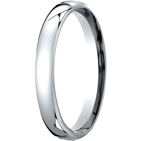 Mens Platinum, 3.5mm London Couture Comfort-Fit Wedding Band (sz 5)