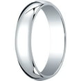 thumbnail image 1 of Mens Platinum, 5.0mm Traditional Dome Oval Wedding Band (sz 10), 1 of 3