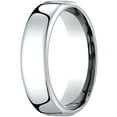 thumbnail image 1 of Mens Platinum, 6.5mm London Couture Comfort-Fit Wedding Band (sz 8), 1 of 3