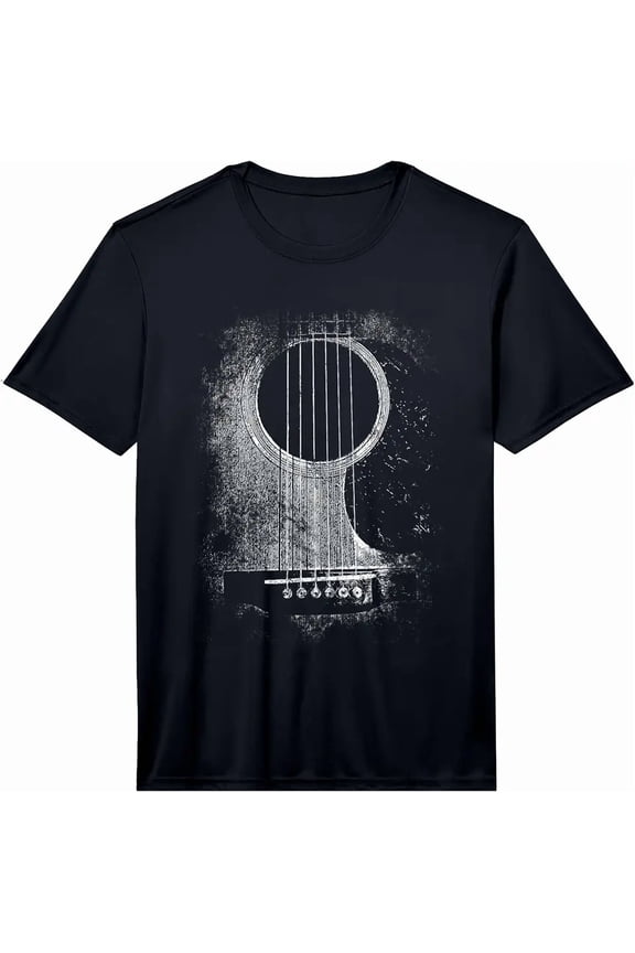 Mens Player Six String Classic Rock & Roll Performance T-Shirt